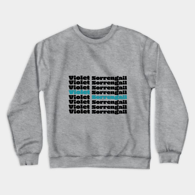 Fourth Wing Violet Teal Crewneck Sweatshirt by KifLeeDesigns